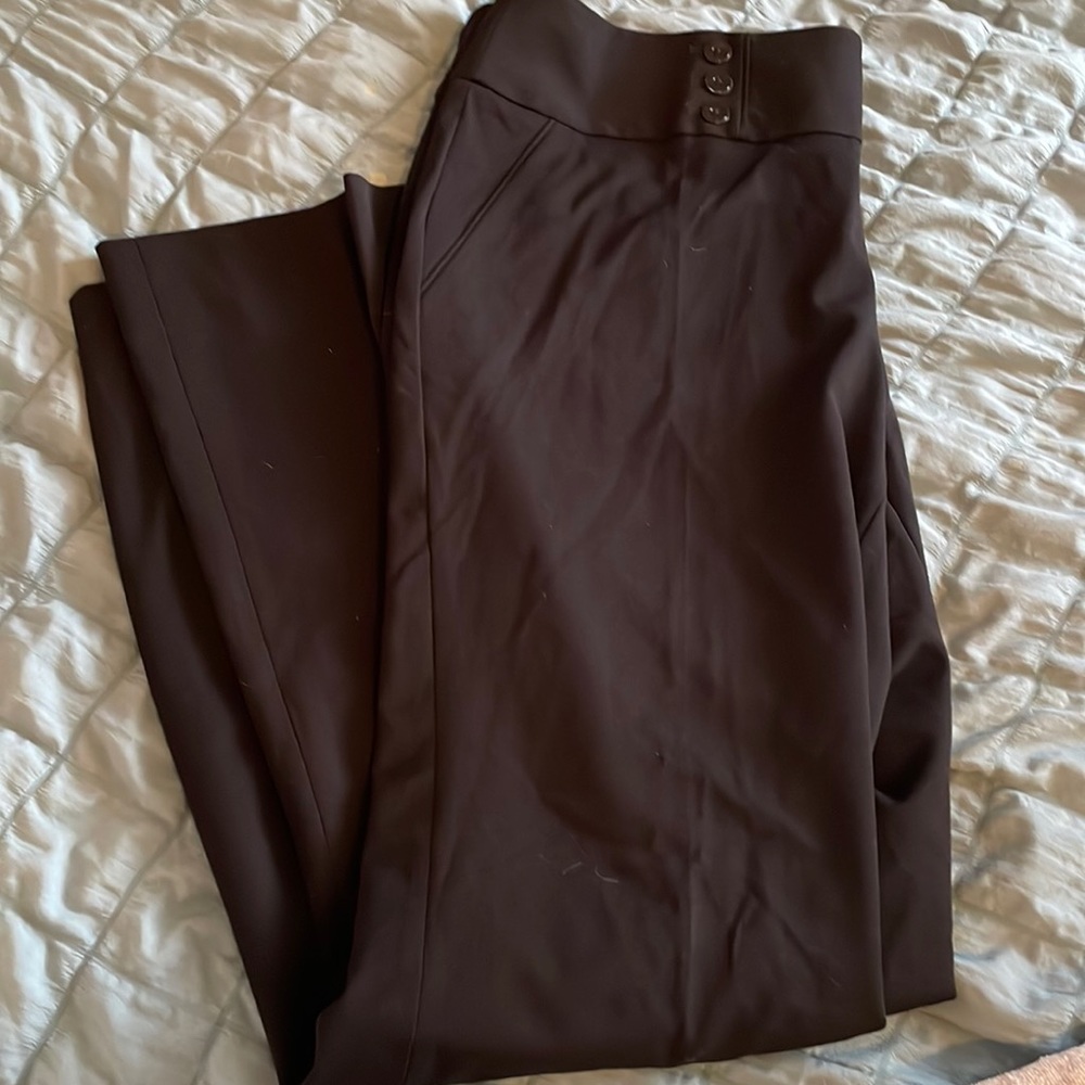 Black Wide Leg dress pants WHBM